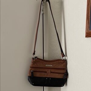 Brown and Black Crossbody Bag excellent condition, only used one time. Like new